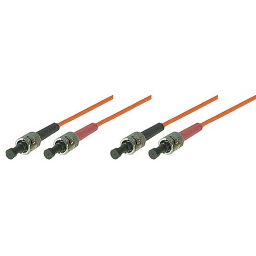 EXERTIS CONNECT LWL Patchkabel (50/125 µm | OM2-Faser | 2x ST Stecker/2x ST Stecker | orange) - 5,00m