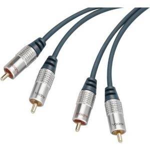 Professional Audiokabel, High Quality, vergoldet, 2x Cinch St./2x Cinch St., 3.0 m Hochwertiges Kabel zum Verbinden von
