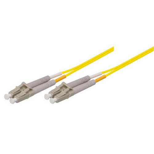 EXERTIS CONNECT LWL Patchkabel (9/125 µm | OS2-Faser | LC Duplex Stecker/Stecker | gelb) - 1,00m