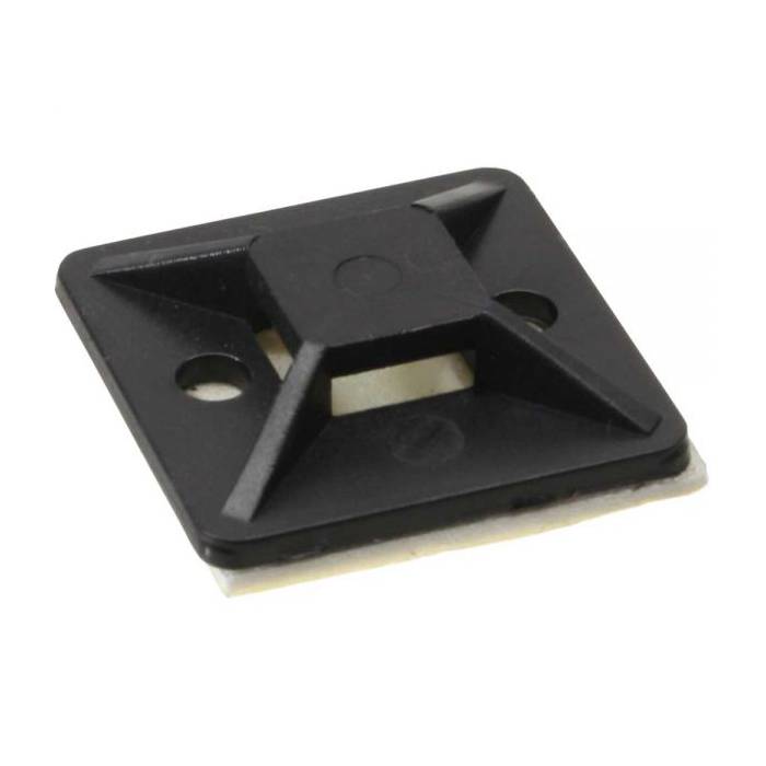 InLine Befestigungssockel für Kabelbinder - 40x40mm - selbstklebend - 10 Stück -