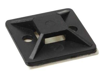 INLINE - Befestigungssockel für Kabelbinder - 40x40mm - selbstklebend - 10 Stück