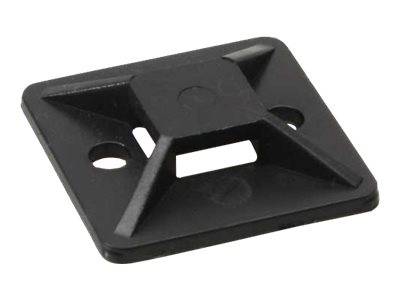 INLINE - Befestigungssockel für Kabelbinder - 20x20mm - selbstklebend - 10 Stück