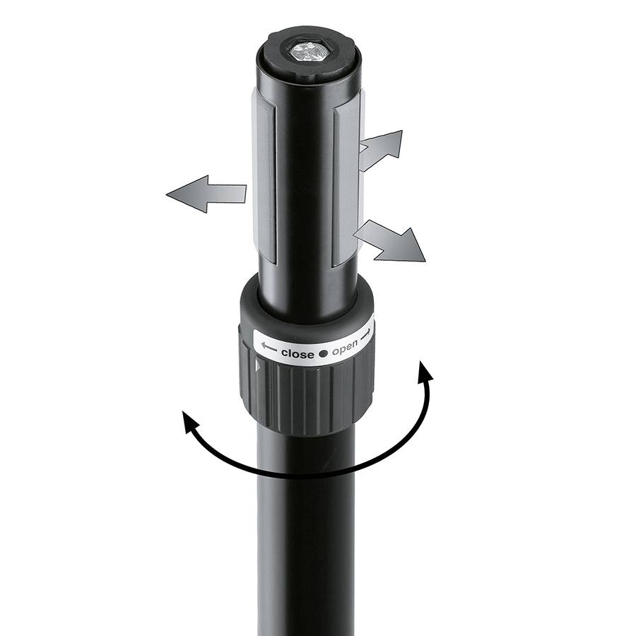 KOENIG & MEYER Adapterhülse "Ring Lock" für Boxenstative mit Rohr-Ø 35mm - in schwarz