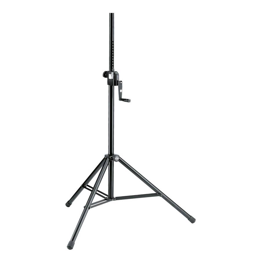 KOENIG & MEYER Boxenstativ mit Kurbelgetriebe und Drucktaste (höhenverstellbar 1.385 - 2.180mm | max. 50kg) - in schwarz
