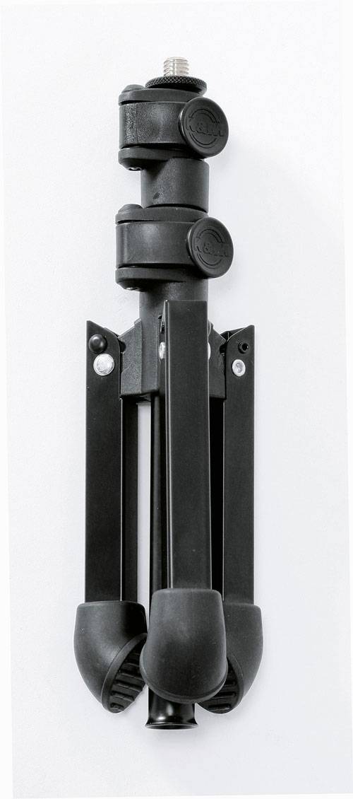 KOENIG & MEYER Tischstativ mit 3/8" Gewindeanschluss (höhenverstellbar 230 - 430mm | ø 250 mm) - in schwarz