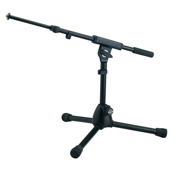 KOENIG & MEYER Mikrofonstativ "Rien" - Extrem niedrige Ausführung (ausziehbar 425 - 725 mm | 3/8" Gewindeanschluss |