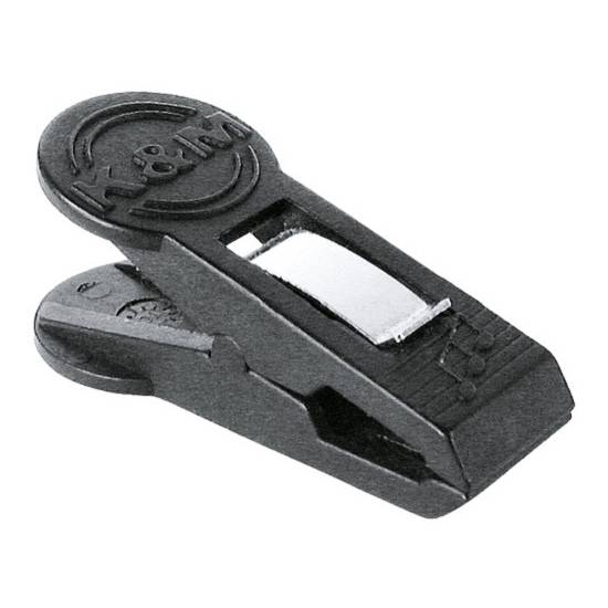 KOENIG & MEYER Notenklammer zum Befestigen von Notenblättern, Papieren etc. (Inhalt: 4 Stück) - in schwarz