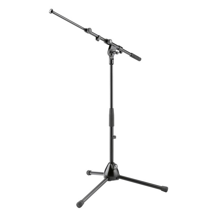 KOENIG & MEYER Mikrofonstativ - Extrem niedrige Ausführung (ausziehbar 425 - 725 mm | 3/8" Gewindeanschluss | Höhe 280