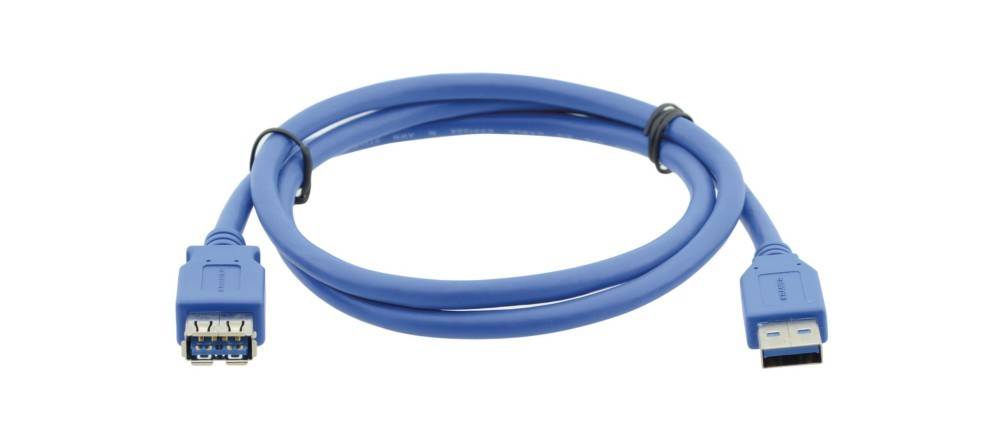 Ein gewickeltes blaues Kabel, das mit schwarzen Kabelbindern befestigt ist und hauptsächlich für elektrische oder Datenverbindungen verwendet wird.