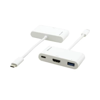 KRAMER ADC-U31C/M2 - Adapterkabel USB 3.1 Typ-C male / HDMI female, USB 3.0 female & PD female - in weiß KRAMER ADC-U31C/M2 - Adapterkabel USB 3.1 Typ-C male / HDMI female, USB 3.0 female & PD female - in weiß