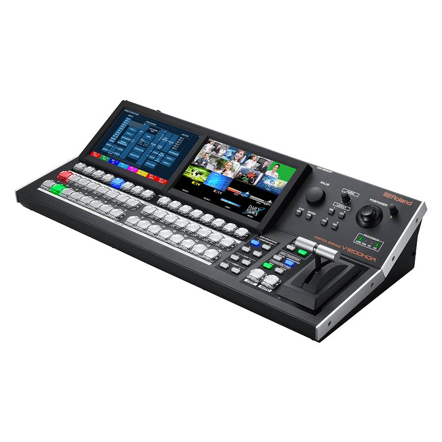 ROLAND V-1200HDR - Steuerungsoberfläche für V-1200HD Multi-Format Switcher (2x 7" LCD-Touchscreen | 16 Umschaltpunkte)