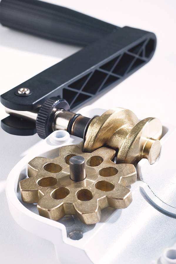 KOENIG & MEYER Distanzrohr mit "Ring Lock" und Handkurbel (höhenverstellbar 920 - 1.520mm | ø 35 - 37 mm & M20