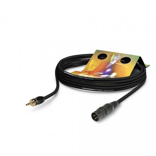 SOMMER CABLE Patch- / Insertkabel Club Series MKII (2 x 0,34mm² | XLR 3-pol male / Miniklinke male 3,5mm Stereo | HICON