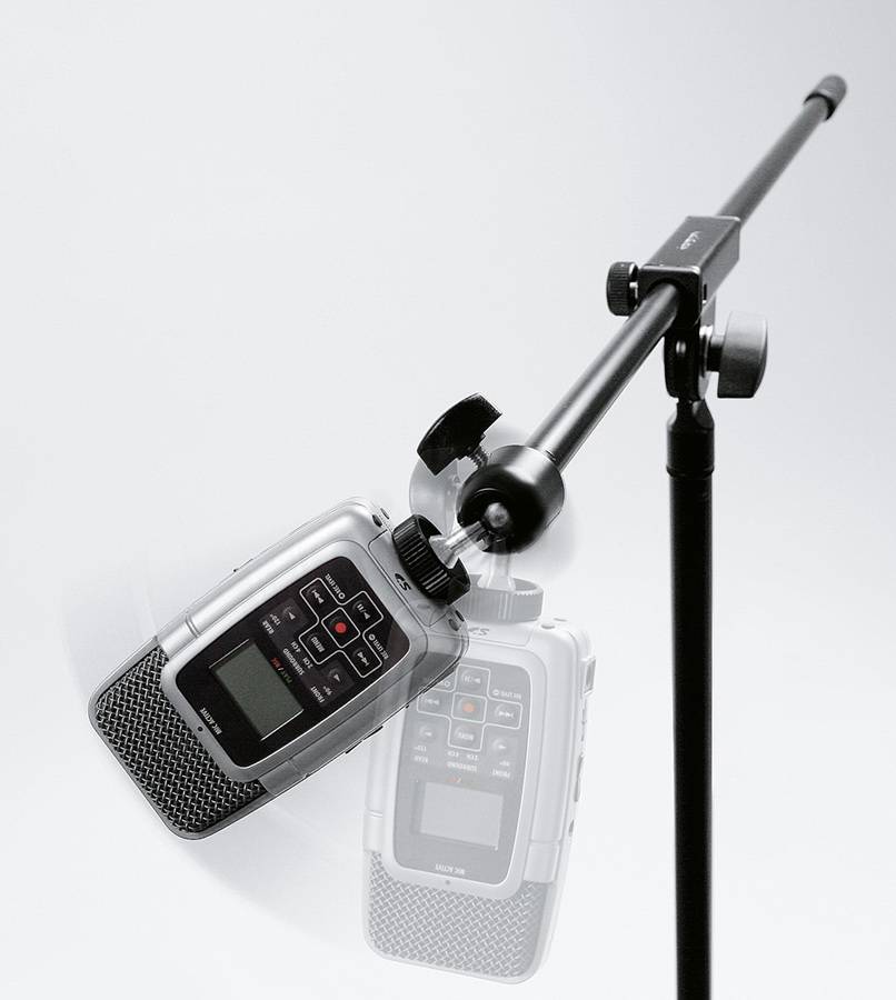 KOENIG & MEYER Flexibles Kugelgelenk (3/8" Innen- und 1/4" Außengewinde + Reduzierungsgewinde) - in schwarz