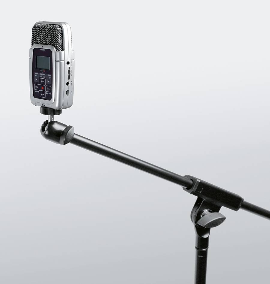 KOENIG & MEYER Flexibles Kugelgelenk (3/8" Innen- und 1/4" Außengewinde + Reduzierungsgewinde) - in schwarz