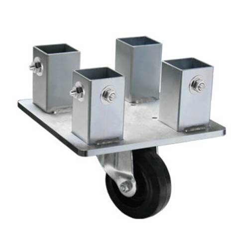 GUIL APR-4/5 - Lenkrollen-Adapter zum Verbinden von vier 50 x 50 mm Standfüßen (geeignet für TM440 | TM440XL | TM300