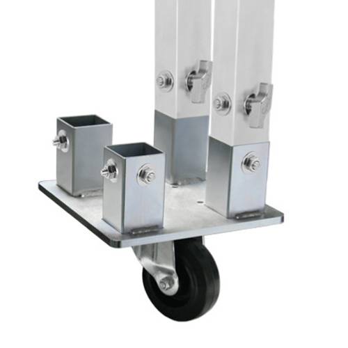 GUIL APR-4/5 - Lenkrollen-Adapter zum Verbinden von vier 50 x 50 mm Standfüßen (geeignet für TM440 | TM440XL | TM300