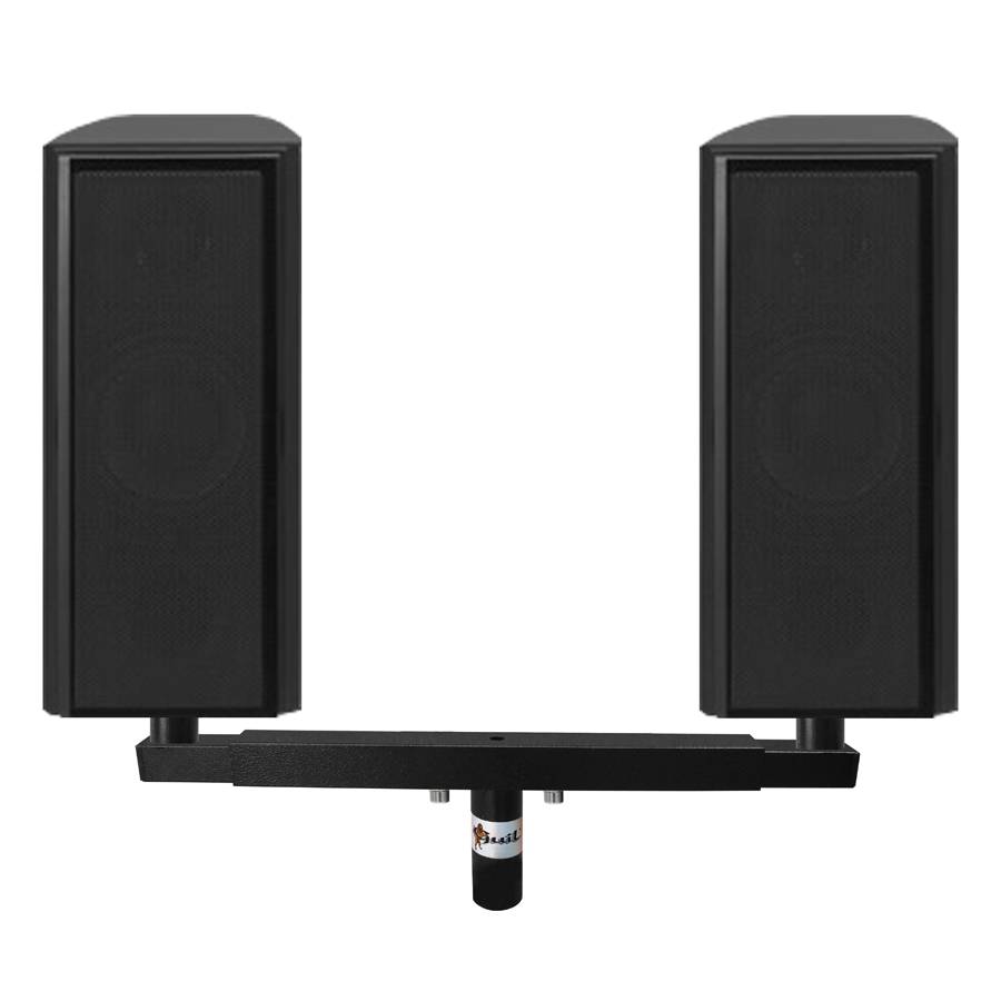 GUIL LTA-08 - Verstellbarer Teleskopadapter für 2 Scheinwerfer oder Lautsprecher (Spigot Ø 35 mm | Breite 435 - 685 mm |