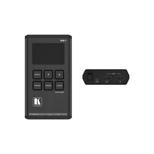 KRAMER 861 - 18G 4K HDR Taschensignalgenerator / Analysator / Kabeltester (4K@60Hz | 4:4:4 | HDMI | HDCP 2.2) KRAMER 861 - 18G 4K HDR Taschensignalgenerator / Analysator / Kabeltester (4K@60Hz | 4:4:4 | HDMI | HDCP 2.2)