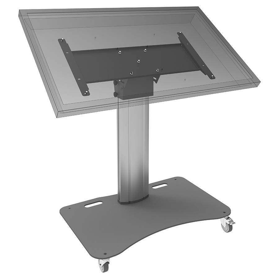 SMARTMETALS MOUNTING SOLUTIONS Heavy Duty Monitor-/Bühnenständer (950mm | neigbar | max. 85kg | max. 65") - dunkelgrau