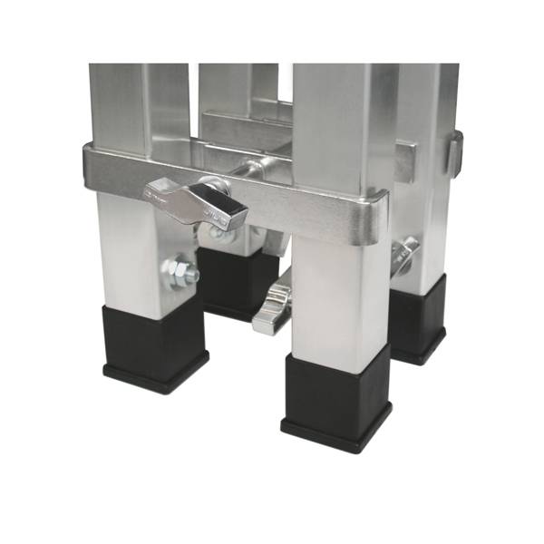 GUIL TMU-08 - 4-fach Standfuß-Verbinder aus Edelstahl (geeignet für TM440 | TM440XL | TM442XL Bühnenelemente mit 50 x 50