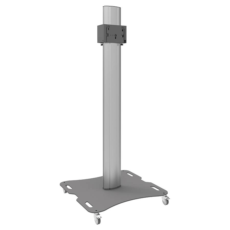 SMARTMETALS MOUNTING SOLUTIONS Teilbarer Trolley für 2x Flachbildschirme (Länge: 2.000mm | bis zu 65" | max. 100kg) -