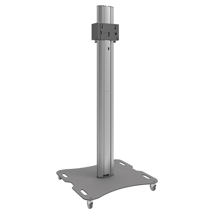 SMARTMETALS MOUNTING SOLUTIONS Teilbarer Trolley für 2x Flachbildschirme (Länge: 2.000mm | bis zu 65" | max. 100kg) -