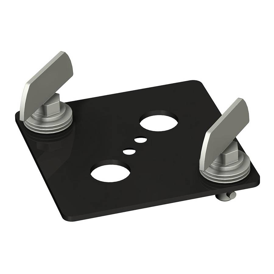 SMARTMETALS MOUNTING SOLUTIONS Befestigungsplatte mit Vierteldrehverriegelung - schwarz