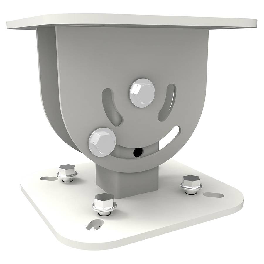 SMARTMETALS MOUNTING SOLUTIONS Winkelhalterung (neigbar) zur Befestigung einer Deckenhalterung - weiß