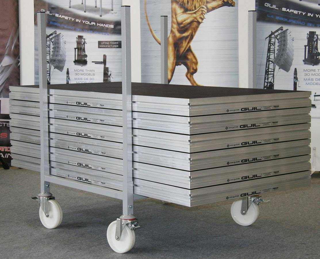 GUIL CTR-03 - Lenkrollen-Set mit Bremsen für CTO-05 & CTO-ATV Aufbewahrungs- und Transportboxen (4 Stück)