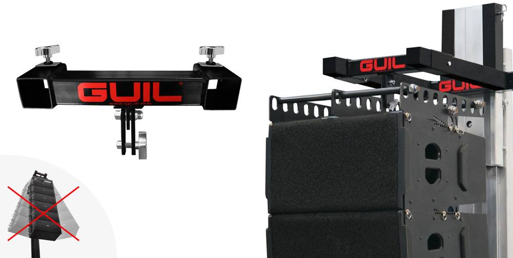 GUIL ULK-A4 - Gabellift-Aufhängung für Line Array Systeme (geeignet für 60mm Gabeln & Hebetürme ULK-600 | ULK-600XL |