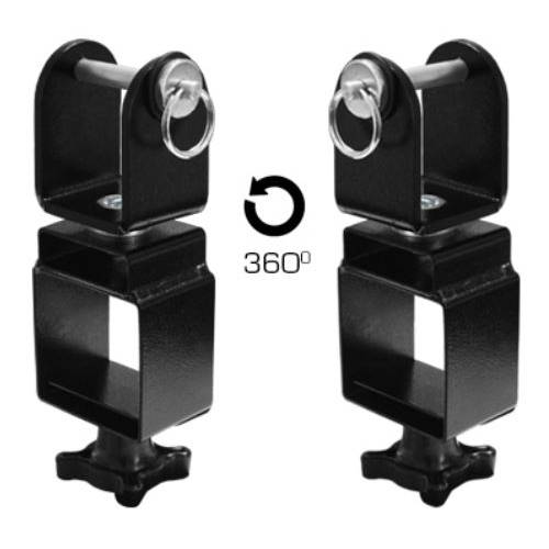 GUIL ULK-A10 - Adapter-Set (2 Stück) zur Befestigung von Traversen (geeignet für 60mm Gabel & Hebetürme ULK-600 |