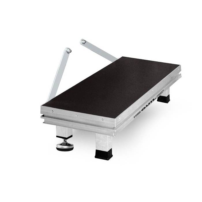 GUIL ECT20 - Modulare Aluminium 1-Stufen Zugangstreppe incl. Standfüße (Stufenmaße 300 x 800 mm | Höhe 200 mm | geeignet