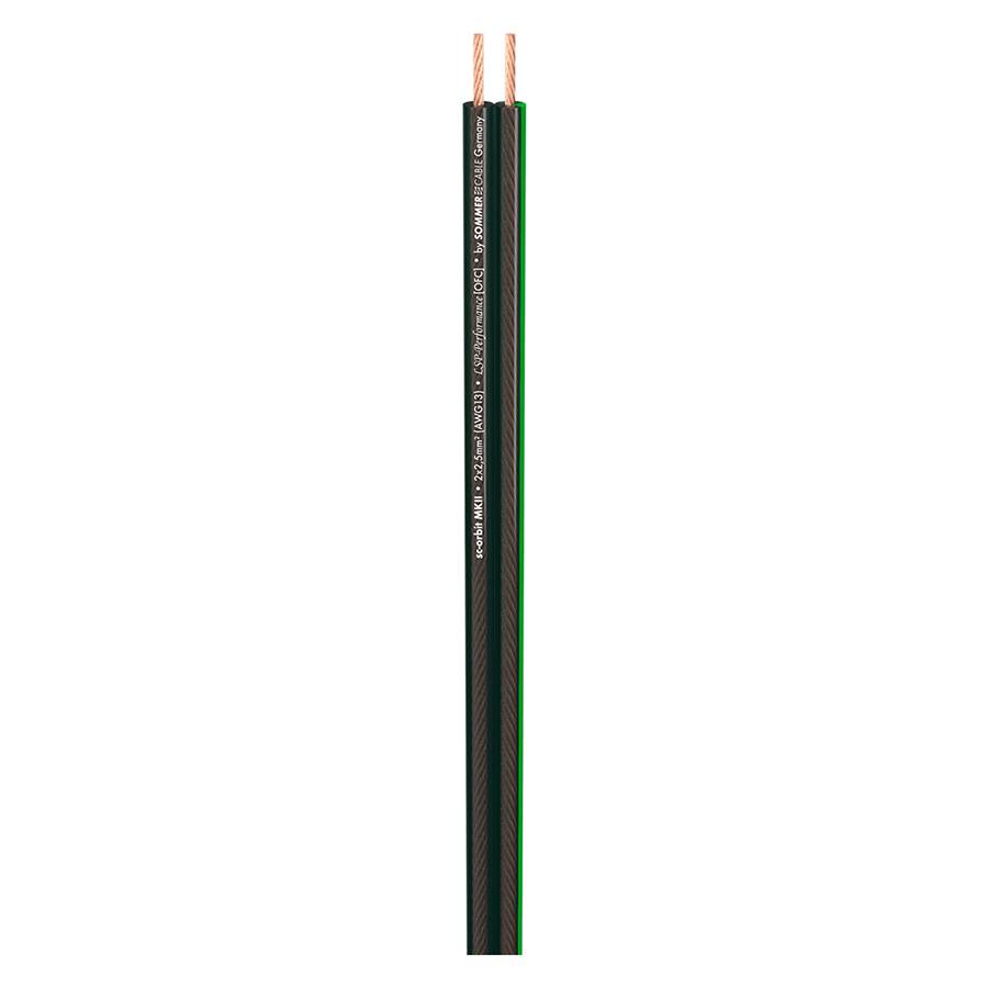 SOMMER CABLE Lautsprecherkabel SC-Orbit 225 MKII HighEnd (1 x 2 x 2,50mm² | PVC 10,2 x 4,8 mm | METERWARE) - in schwarz