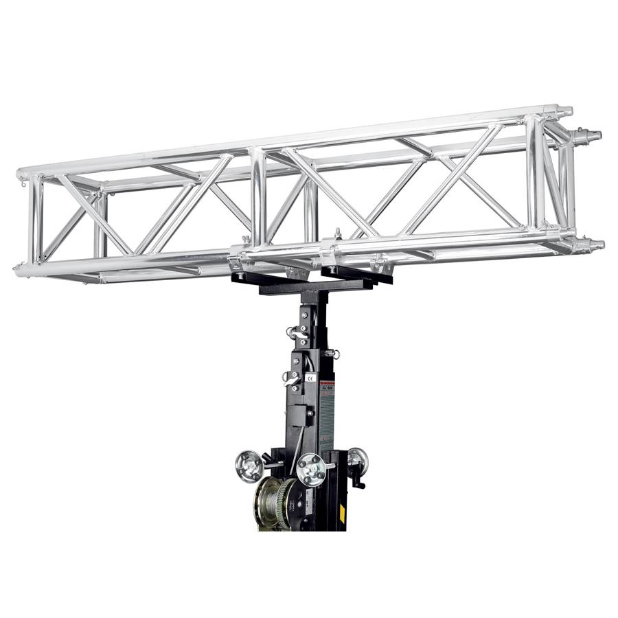 GUIL ADT-15 - Verstellbarer Truss Adapter mit 4 Aluminium Klemmen (geeignet für Traversen von 275 - 415 mm | Spigot Ø 55