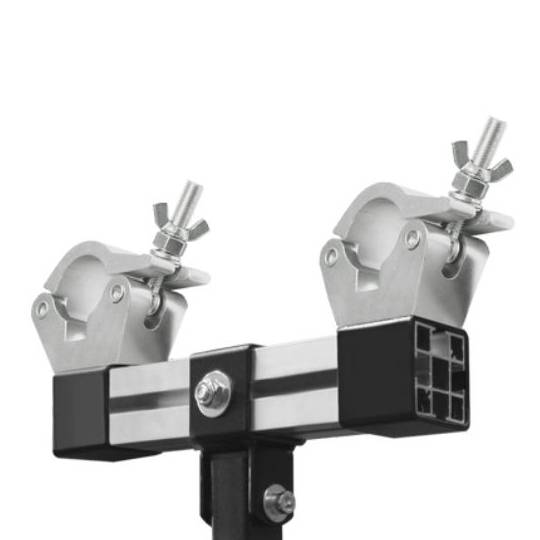GUIL ADT-36 - Verstellbarer Truss Adapter mit 2 Aluminium Klemmen (geeignet für Traversen von 160 - 300 mm | Spigot Ø 35