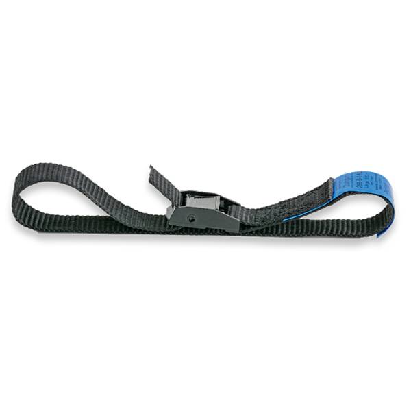 SAFETEX Zurrgurt "Blackline" mit Klemmschloss (WLL 250kg | 1-teilig | 25,0mm Bandbreite | Länge 6,00m) - schwarz