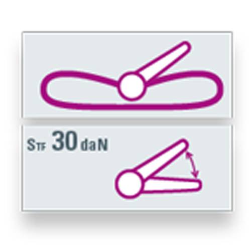 SAFETEX Zurrgurt "Blackline" mit Klemmschloss (WLL 250kg | 1-teilig | 25,0mm Bandbreite | Länge 6,00m) - schwarz