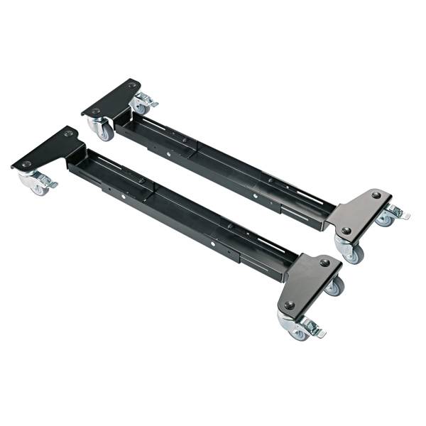 KOENIG & MEYER Rollschlitten für Keyboardständer mit feststellbaren Rollen (ausziehbar von 564 bis 787 mm | Breite 183