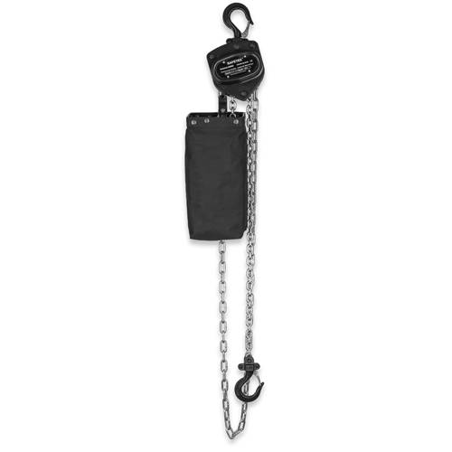 SAFETEX Stirnradflaschenzug "Blackline" mit robustem Stahlgehäuse (WLL 1.000kg | Last- & Handkette 6,00m | ohne