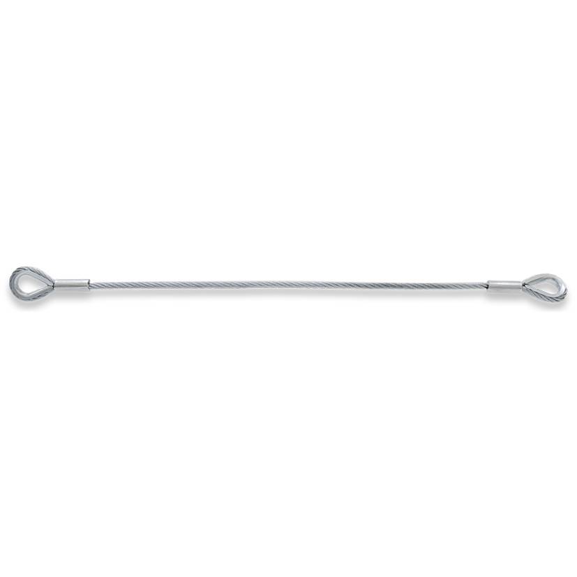 SAFETEX Sicherungsseil nach EN 12385-4 mit beidseitiger Kausche (DGUV bis 25,0kg | Seil-Ø 5,00mm | Konstruktion 6 x 19