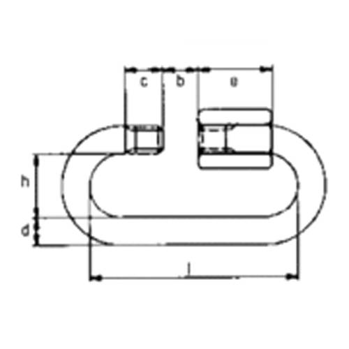 SAFETEX Kettenschnellverschluss (kurze Bauform | DIN 56927 | Form A | WLL 90,0kg | Ø 4,00mm | bis max. 90,0kg |