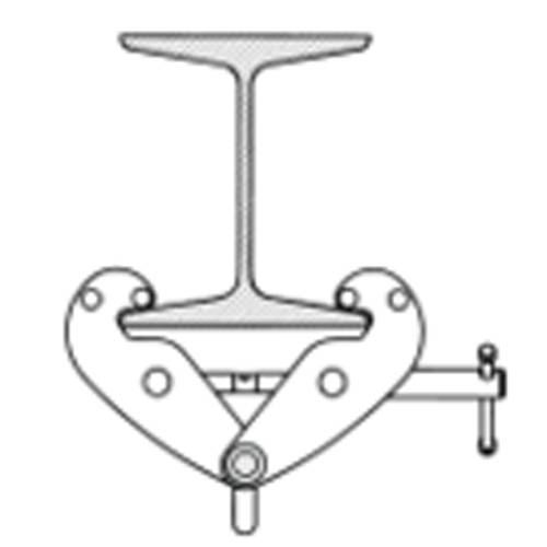 SAFETEX Trägerklemme "Blackline" (WLL 1.000kg | Flanschbreite 75,0-220mm | Flanschhöhe 20,0mm | Öffnung max. 284mm |