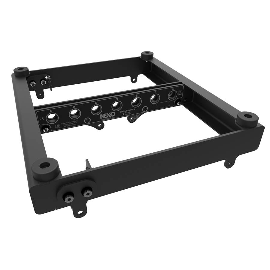 NEXO GMT-LBUMPM10 - Hebe-/Stacking-Bumper für GEO M1012 & GEO M1025 (1 Riggingpunkt) - in schwarz