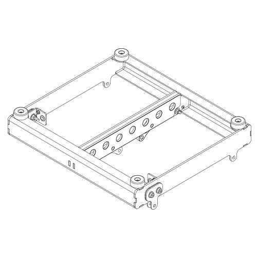 NEXO GMT-LBUMPM10 - Hebe-/Stacking-Bumper für GEO M1012 & GEO M1025 (1 Riggingpunkt) - in schwarz