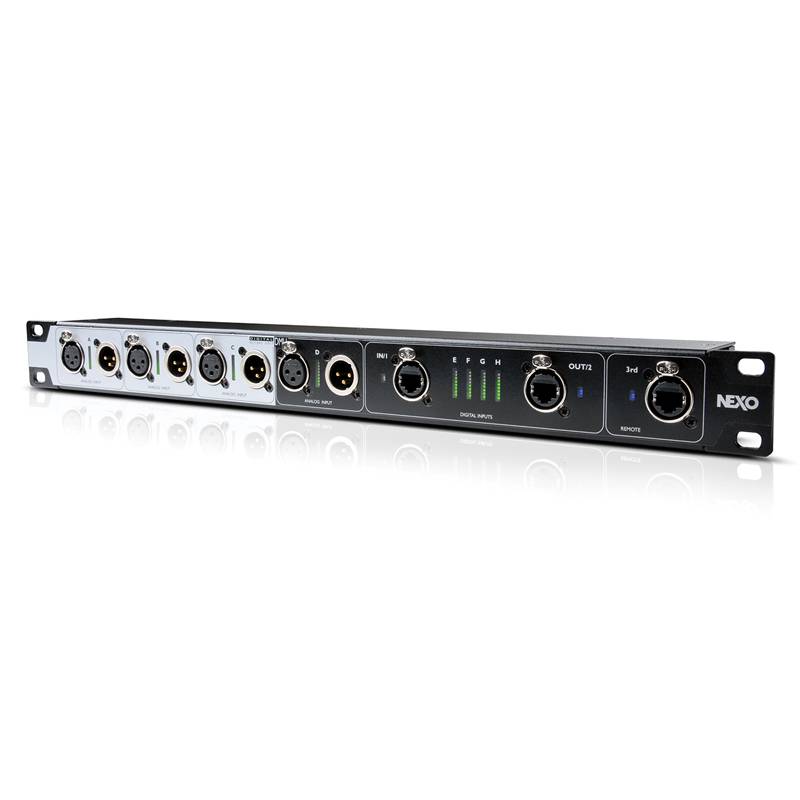 NEXO DMU - Audioeingang Messeinheit für NXAMP & NXAMPMK2 Leistungs-TD-Controller (1HE Rackgerät) - in schwarz/silber