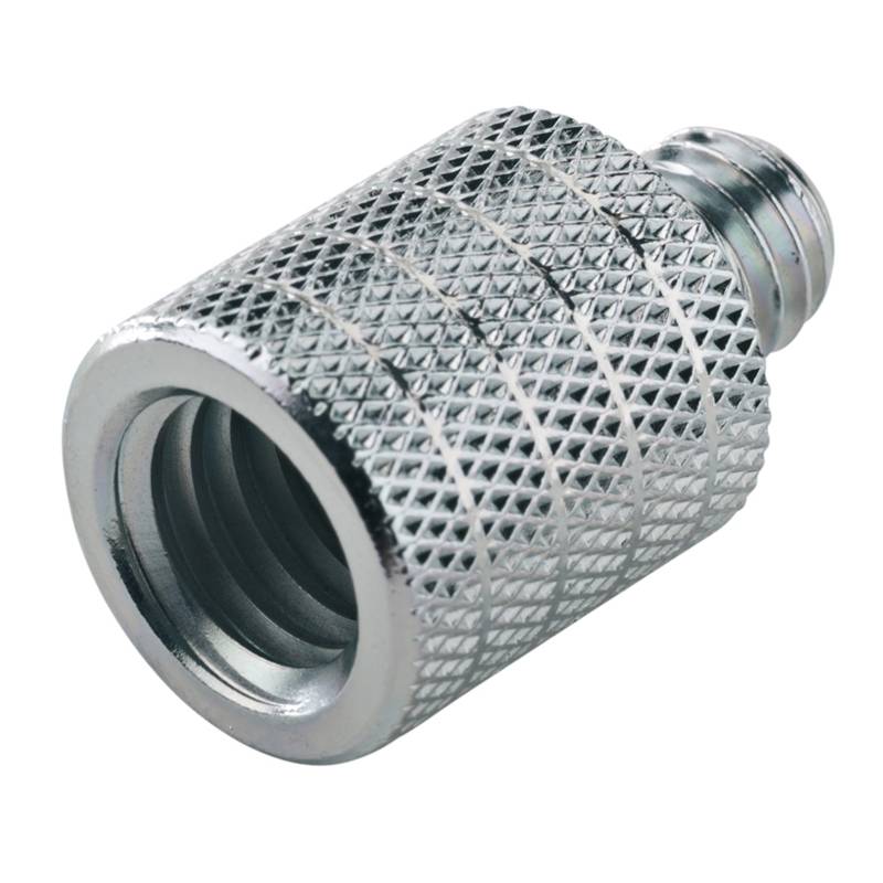 KOENIG & MEYER Reduziergewinde mit gerändelter Oberfläche (3/8" Außengewinde | 1/2" Innengewinde) - verzinkt