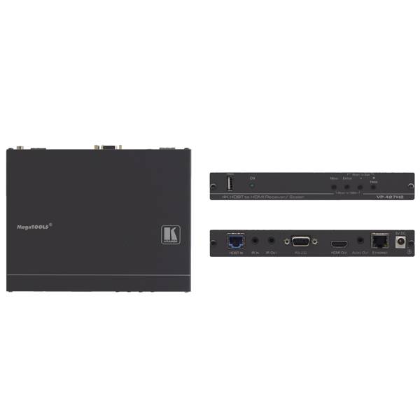 KRAMER VP-427H2 - HDMI über HDBaseT Empfänger / Scaler über große Reichweiten (4K@60Hz (4:4:4) | HDCP 2.2 | bidirekt.
