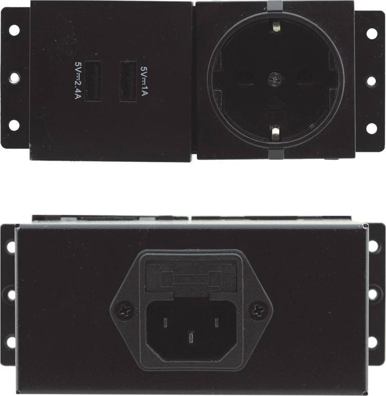 Kramer TBUS Dual socket module TS-2UC/DE