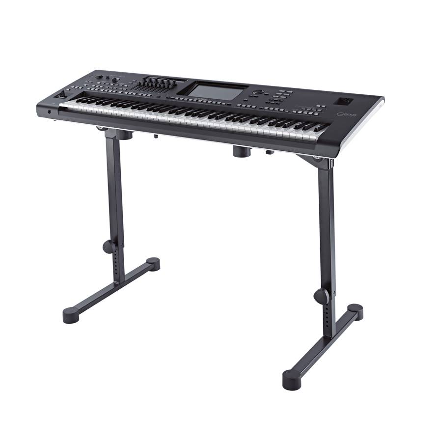 KOENIG & MEYER Keyboardtisch "Omega Pro" (klappbar | Belastung max. 80kg | höhenverstellbar 600 - 1.020 mm) - in schwarz